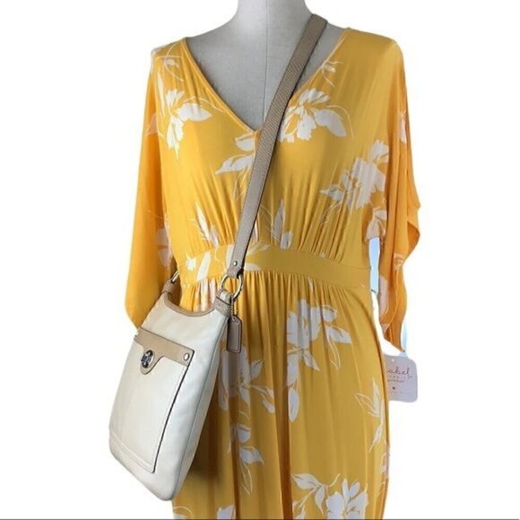 Coach Penelope F16533 Crossbody Bag - Ivory Leather/Tan Snakeskin Embossed Trim - Picture 13 of 13